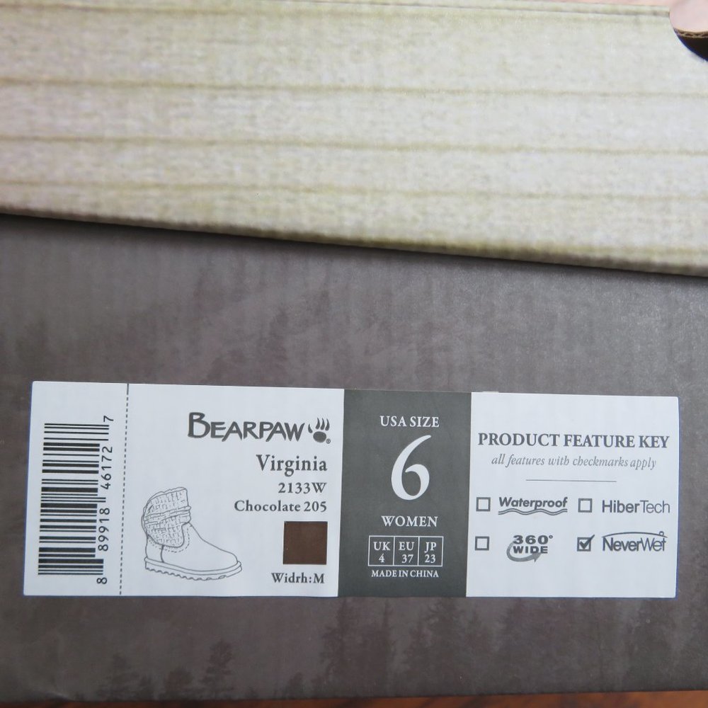 Bearpaw Casual Boots Women Sz  6 Virginia 2133W - Picture 8 of 10